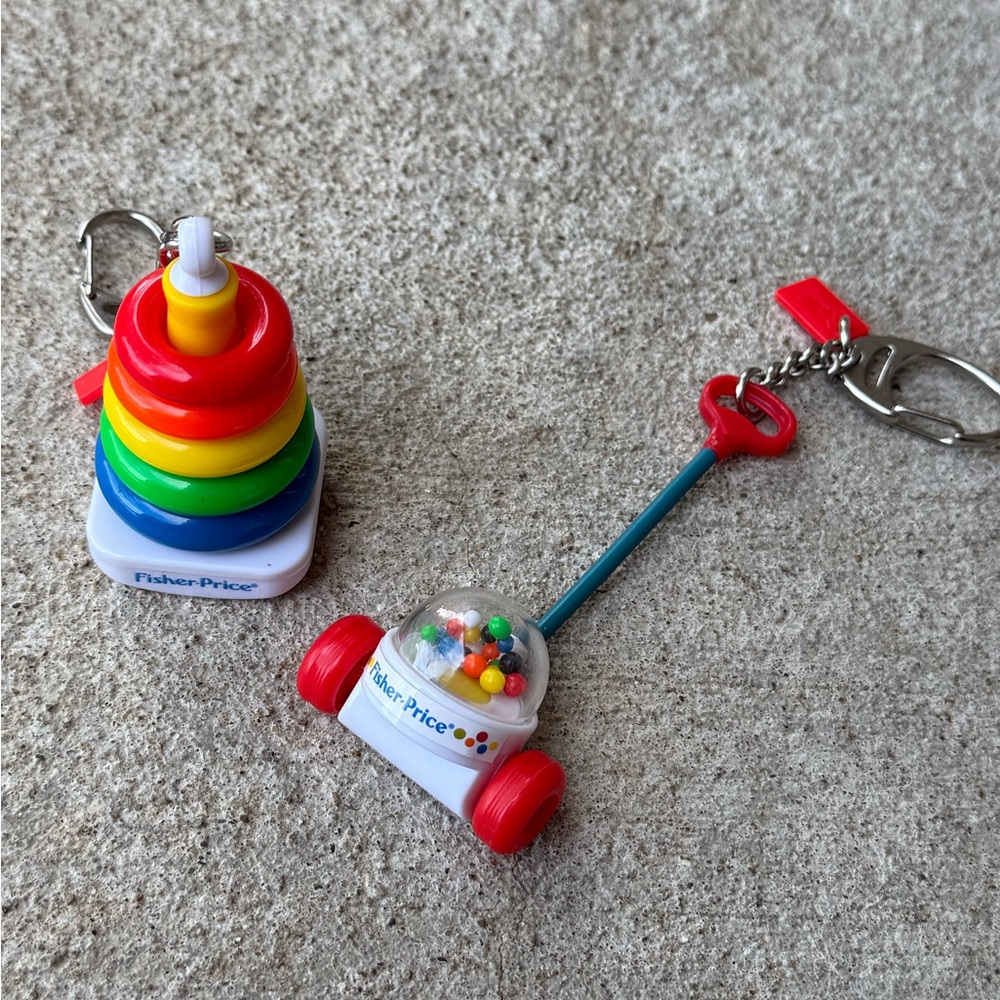 Vintage Fisher-Price Keychain Lot of 2